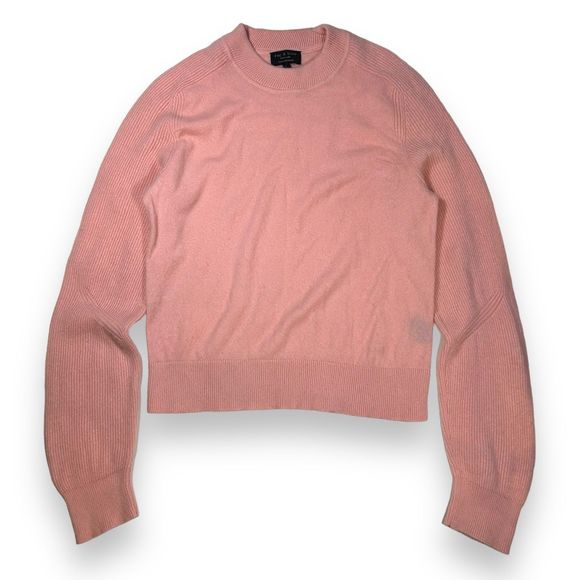 Rag and Bone Cashmere‎ Crew Neck Sweater Womens Large Pink - Picture 1 of 9